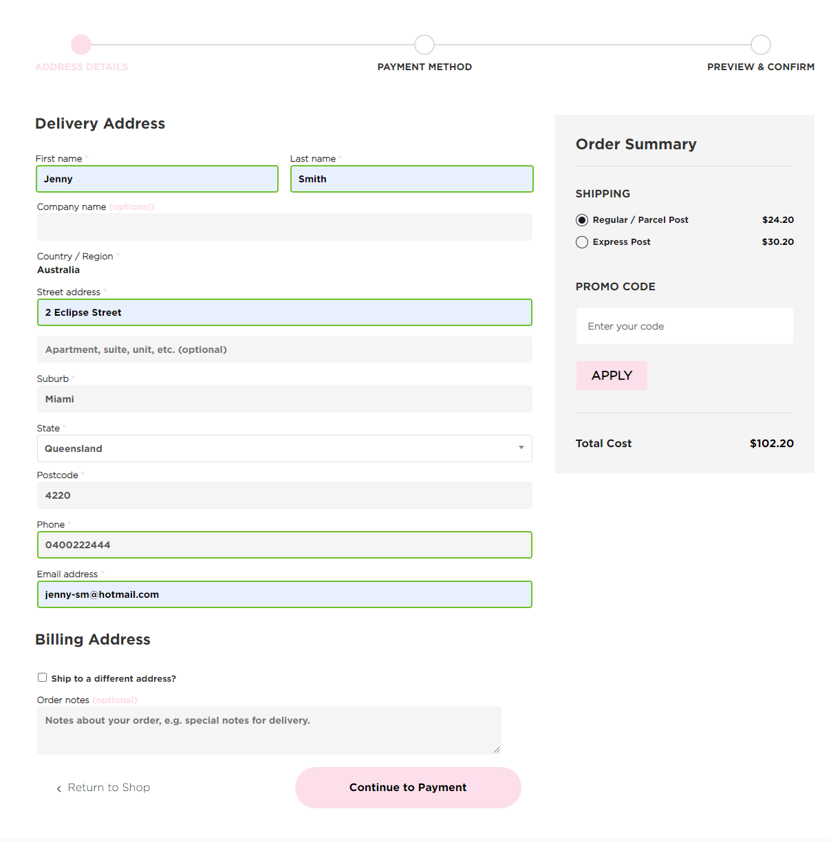 Faberlic Australia How to Make A Payment Step #3